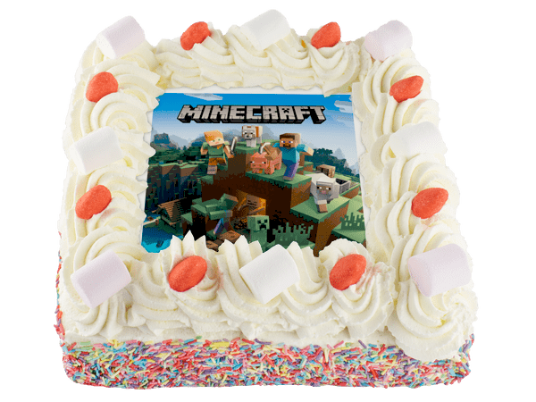 Minecraft Taart van BestelTaart.nl